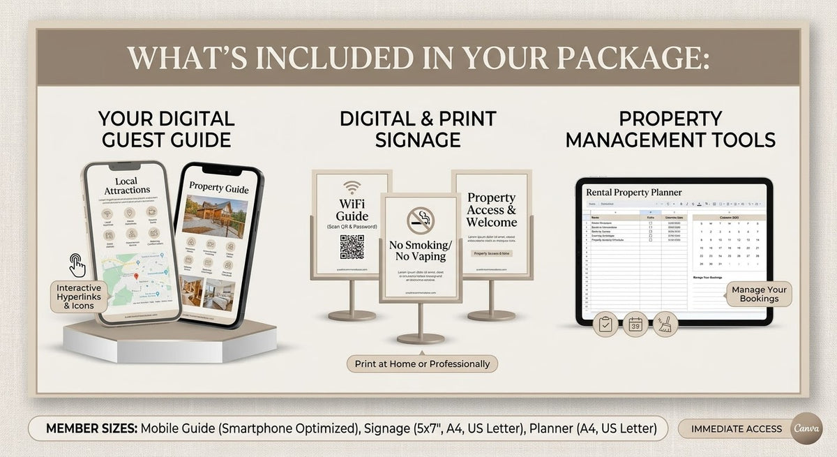 Interactive Digital AirBnB Welcome Book