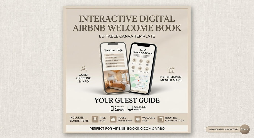 Interactive Digital AirBnB Welcome Book